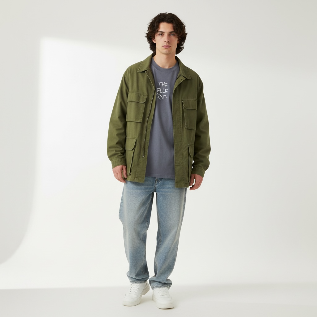 LA Boxy Fit Tee STONE
